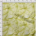 thumbnail image 4 of oneOone Polyester Spandex Lime Fabric Florals Sewing Craft Projects Fabric Prints By Yard 56 Inch Wide, 4 of 4