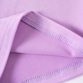 thumbnail image 5 of Fesfesfes Children's Casual 2 Piece Summer Outfits Short Sleeve Round Neck Button Top and Solid Color Elastic Waist Shorts,Matching Sets for Girls,School Beach Clothing(Purple,5 Years), 5 of 8