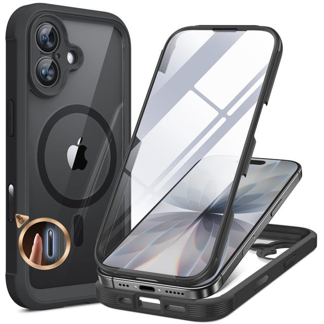 Funda Miracase para iPhone 17 de 6,3 pulgadas con protector de pantalla