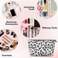 thumbnail image 3 of Toiletry Bag, African Leopard style Leather Waterproof Travel Makeup Cosmetic Bag Organizer, Large Capacity Toiletry Bag for Travel Size Toiletries, Skin Care Bag for Women, 3 of 8