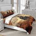 thumbnail image 3 of DOJLIO 3D Wilderness Landscape Printed Duvet Cover Comforter Cover Set Full Size West Cowboy Bed Duvet Cover Cowboy Adventure Home Decor Duvet Cover Wonderful Theme No Comforter, 3 of 5