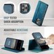 thumbnail image 5 of Compatible con Funda Billetera Desmontable para iPhone 16 Pro Compatible con Magsafe, Soporte para Tarjetero con Bloqueo RFID y Tapa de Cuero PU 2 en 1 Funda Magnética a prueba de Golpes, 5 of 9