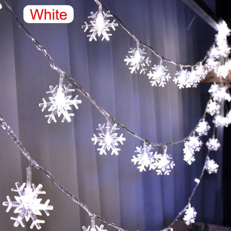 20LED 3M String Fairy Lights Snowflake Xmas Tree Christmas Party Home Decor FH 
