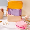 thumbnail image 3 of Hevirgo Silicone Cosmetic Bag Makeup Brush Organizer Zipper Closure Waterproof Toiletry Bag Portable Cosmetic Pouch, 3 of 8