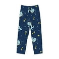 thumbnail image 4 of Sigee Space Dinosaur Print Men's Pajama Pants - Soft Lounge Sleep Bottoms with Elastic Waistband and Pockets-XX-Large, 4 of 9