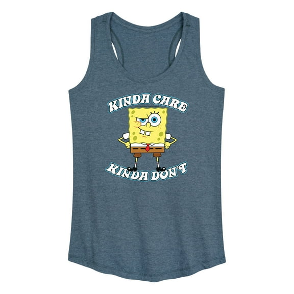 SpongeBob SquarePants - Kinda Care - Women's Racerback Tank