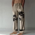 thumbnail image 1 of Pantalones largos para hombre, moda, estampados, casuales, cintura elástica con bolsillo, pantalones deportivos, pantalones de poliéster para hombre., 1 of 4