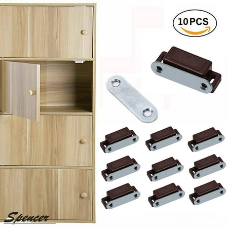 Spencer Pack Of 10 Magnetic Cabinet Door Latch Heavy Duty