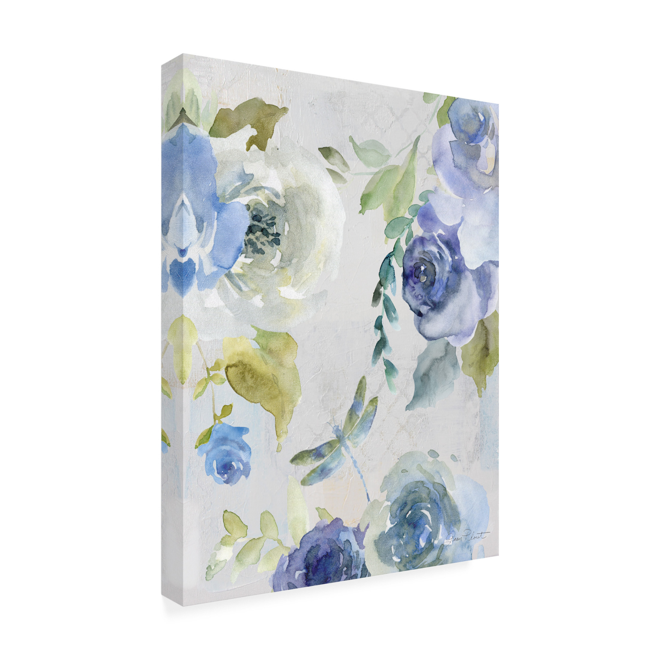 Canvas Wall Art - Jean Plout 'June Textures B' Wall Art for Living Room, Bedroom, or Office Décor by Trademark Fine Art - 35 x 47 Inches