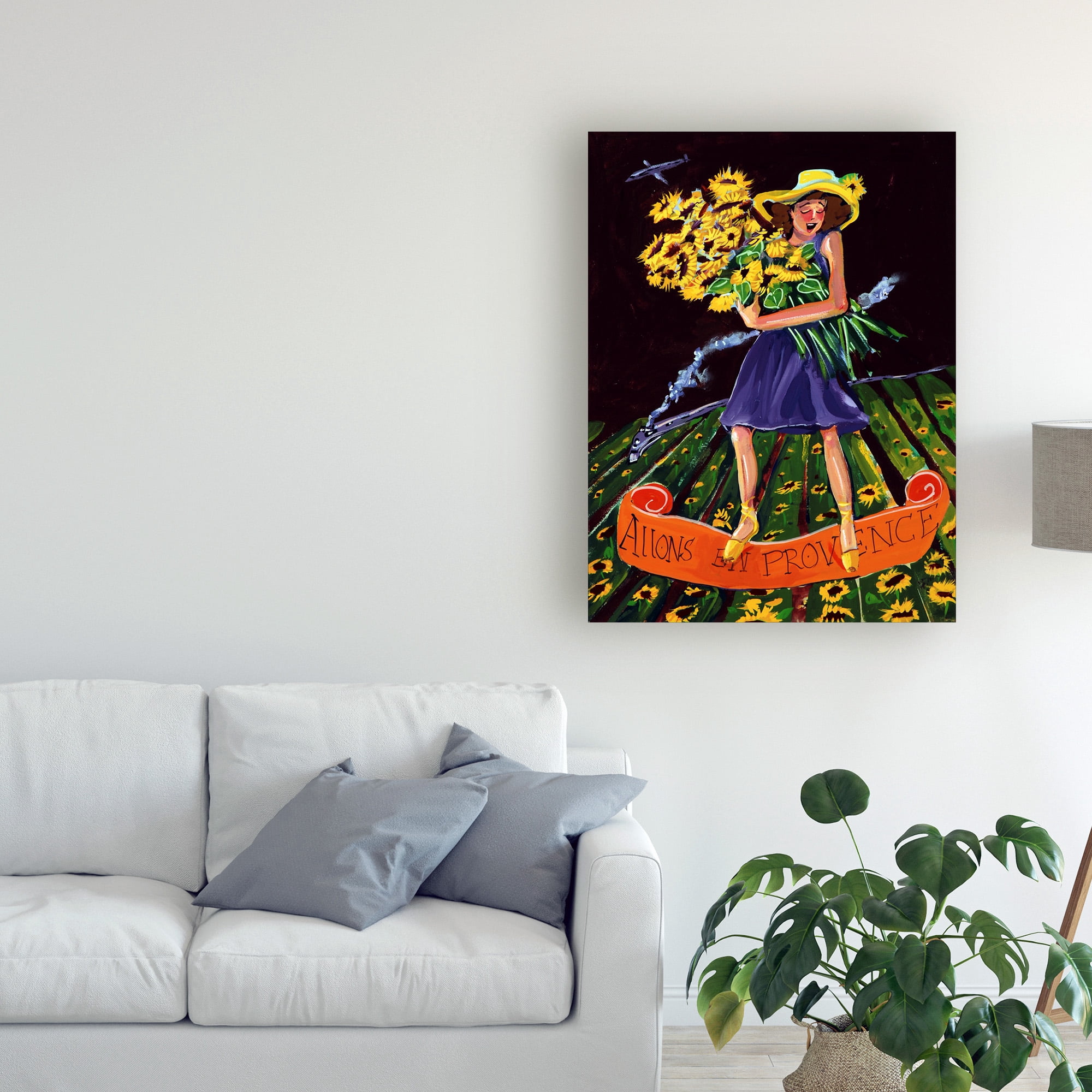 Trademark Fine Art 'Allons Au Provence' Canvas Art by Patricia A. Reed