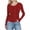 Wine#88, variant on YOIAVAIOY Women Ribbed Knit Long Sleeve Shirts Slim Fit Basic Tee Casual Polka Dot Crew Neck Going Out Textured Tops Pink M