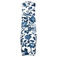 thumbnail image 5 of Uootdi Dresses for Women Floral Print Sleeveless Notch Neck Maxi Length Loose Fit Breathable Sundresses Casual Versatile Dresses Beach Vacation Wear Gift, 5 of 8