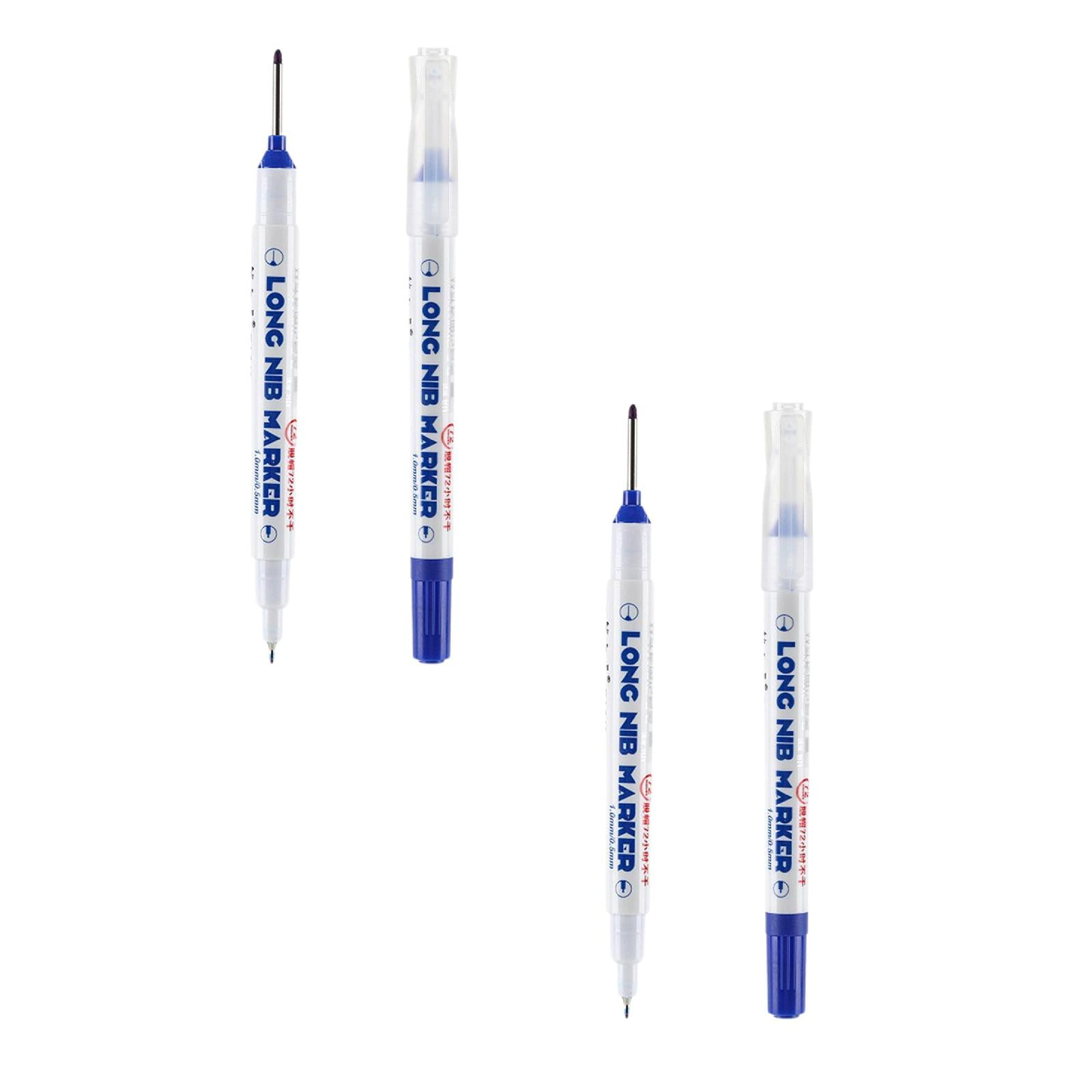 Upgrade Long Head Deep Hole Marker Markers Carpenter Ink Marker Pens Colorful Carpenter Pen Construction Markers Tool For Bathroom Woodworking .5ml