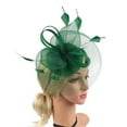 thumbnail image 5 of VISALY fascinators hats for women Teal Fascinators Hats for Women | Fastener Hats Tea Party Fascinators Bridal Net Hair Accessories Tea Party Hats Gloves Fascinators Hats Hats for Tea Party, Medium, 5 of 8