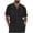 Black, variant on Mens Loose Fit Beach Button Up Shirts Men's Solid Color Short Sleeve Lapel Classic Button Placket Cardigan with Multiple Pockets Shirt Top