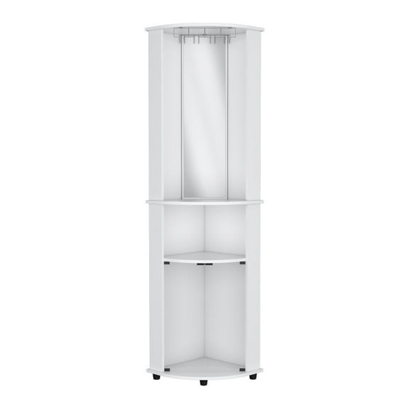 We Have Furniture Corner Bar Cabinet Rialto, Living Room, White