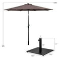 thumbnail image 2 of Costway 10ft Solar Lights Patio Umbrella Outdoor W/ 36 LBS Steel Umbrella Stand, 2 of 10