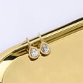 thumbnail image 3 of Teardrop Jewelry Set for Women - Sterling Silver Small Teardrop Cubic Zirconia Crystal CZ Rhinestone Drop Earrings and Pendant Necklace Set for Wedding Bride Bridesmaids Mother of Bride Prom Party, 3 of 7