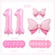 thumbnail image 2 of Set de globos rosa número 11 para cumpleaños, 40 pulgadas, 2 of 7