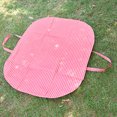 thumbnail image 4 of Yucurem 2-in-1 Lightweight Picnic Mat Storage Bag, Large Capacity Portable Thickened Park Blanket Handbag for Grass Indoor Beach Lawn Patio Camping Park (Pink), 4 of 5