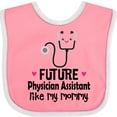 thumbnail image 3 of Inktastic Future Physician Assistant Like Mommy Girls Baby Bib, 3 of 4