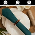 thumbnail image 6 of Bedding Craft Hemstitched Cotton Dinner Napkins Set of 12 – 18x18 Aventurine Color – Machine Washable fabric for Weddings & Events, 6 of 9