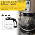 thumbnail image 4 of 12-Cup Glass Coffee Carafe Replacement Pot Compatible with Mr Coffee, Black & Decker and 12 Cup Close Handle, for PLD12, PLD12-RB, PLD12-NP, 4 of 5