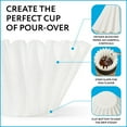 thumbnail image 4 of IMPRESA Disposable Flat-Bottom Coffee Filters - Even Extraction for Pour Over Coffee Maker - Collapse-Resistant High-Wall Design - Mess-Free Pour Over Brewing - 200 Count, White, 4 of 6