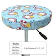 thumbnail image 4 of Fotbe Gnome Pool Party Stool Covers Round,Waterproof Round Bar Stool Covers Bar Chair Covers Washable Stool Cushion Slipcover for 12-14 Inch Chair-12 inch, 4 of 7