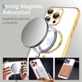 thumbnail image 3 of Compatible with iPhone 14 Pro Max Clear Case with Camera Lens Protector,Full Protection Electroplate Magnetic Case Compatible with MagSafe Anti-Scratch Case for iPhone 14 Pro Max Black, 3 of 16