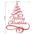 thumbnail image 4 of Merry Christmas Wall Sticker Extraíbles Murales Decoración de la fiesta de Navidad Accesorio (rojo), 4 of 4