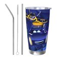 thumbnail image 1 of Vasos Batwheels de 20 oz Vaso de acero inoxidable a granel con tapa Taza de café con aislamiento al vacío de doble pared Taza de 20 oz con revestimiento de polvo para bebidas frías y calientes, 1 of 7