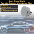 thumbnail image 2 of 1 juego de conector de luz de señal de giro de 3 pines para Honda HR-V 2016-2020, adaptador hembra, conector de terminal No. 61880099/6188-0099, 2 of 7