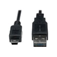 thumbnail image 4 of Eaton Tripp Lite Series Câble Universel Réversible USB 2.0 (Réversible A vers 5 Broches Mini B M/M), 6 Pi (1,83 m) - Câble USB - mini-USB Type B (m) vers USB (m) - USB 2.0 - 6 Pi - Moulé - Noir, 4 of 4