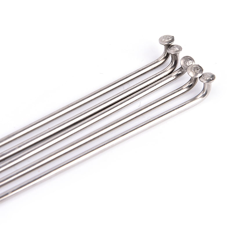Bicycle Spokes 14g Stainless Steel with Nipples Silver Various Sizes Sold by 4's 