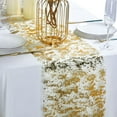 thumbnail image 4 of Table Runner Roll Glitter Gold Foil Mesh Sequin Table Runners Decorative Dining Table Centerpieces for Party Wedding Baby Shower Christmas Decorations, 4 of 7