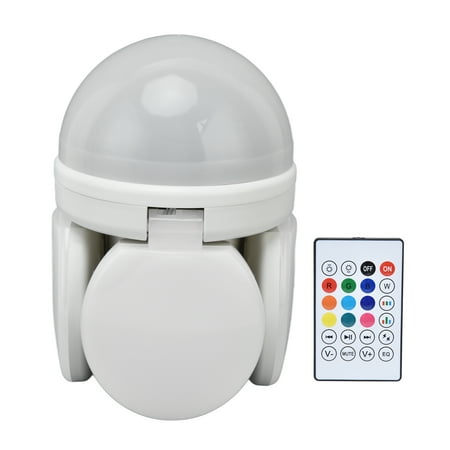 

2024 Bulb Speaker Energy Saving RGB Color Light 48W E27 Lamp Head Remote Control Soft Lighting Equipment 85V-265V