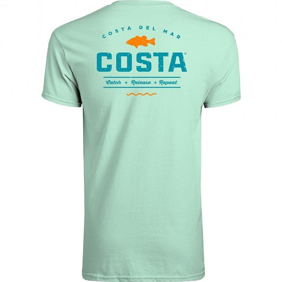 Costa Topwater Sleeve Tee Chill, 2XLarge Short Sleeve Shirt