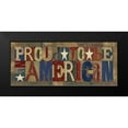 thumbnail image 2 of Reed, Tara 14x8 Black Modern Framed Museum Art Print Titled - Patriotic Printer Block Panel II, 2 of 5