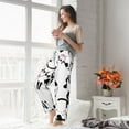 thumbnail image 5 of Salouo Cute Cow and Milk Stains Print Women's Pajama Pants Casual Loose Sweatpants PJs Flowy Pants Drawstring Palazzo for Women Wide Leg Pants Lounge Pajama -XX-Large, 5 of 8