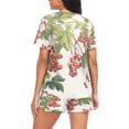 thumbnail image 2 of joogoo Women's Pajama Set Cherry on Trees Short Sleepwear Loungewear with Pockets M, 2 of 7