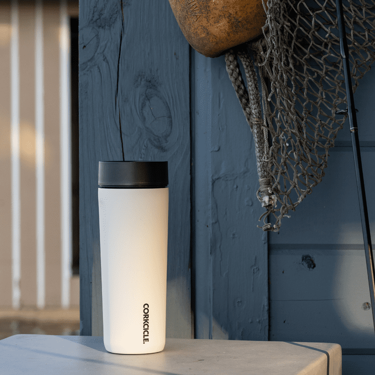 Corkcicle 17 oz Commuter Cup, Tumbler, Stainless Steel, Spill-Proof, Triple  Insulated, Water Bottle, Dune 