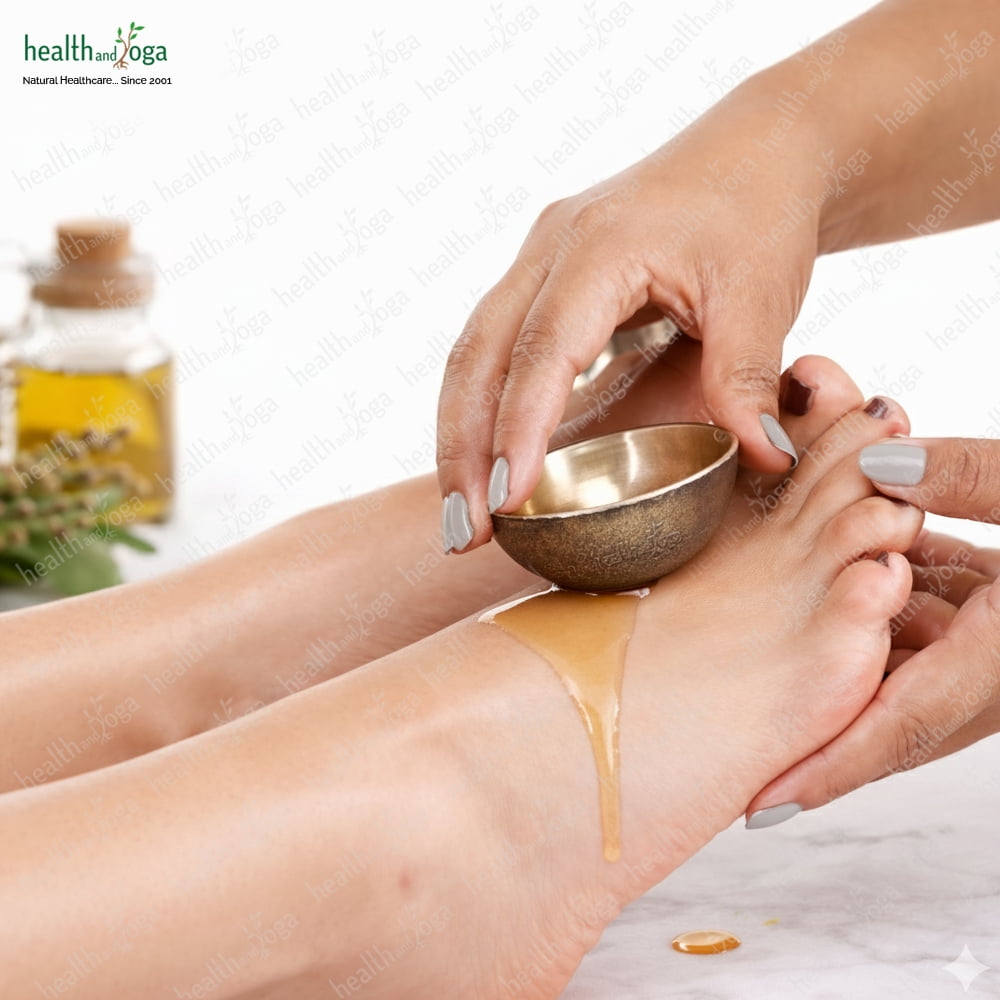 SoulGenie FootEase Bronze Kansa Vatki Cup - Ayurvedic Detox Foot Massager