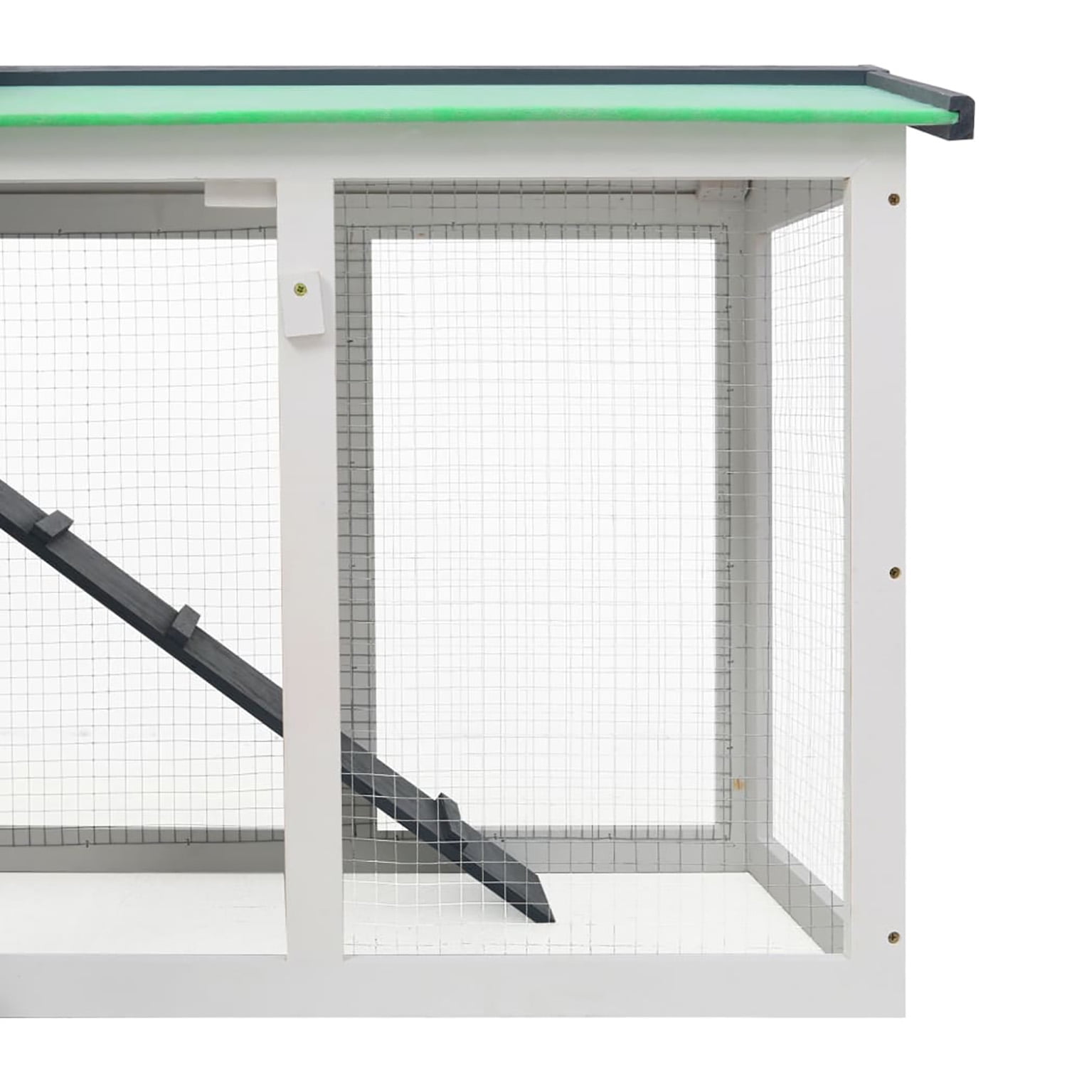 Pefilos Large Bunny Cage 2 Layers Wooden Outdoor Bunny Rabbit Hutch Pet Cage, Gray Pefilos Large Bunny Cage 2 Layers Wooden Outdoor Bunny Rabbit Hutch Pet Cage, Gray