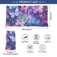 thumbnail image 3 of Butterflies Purple Bath Towel Wrap for Man Adjustable Shower Wrap Button Closure Body Towel for Sauna Gym, 3 of 7