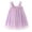 Purple, variant on Zwiiyzr Kids Toddler Baby Girls Layered Tulle Twirl Dress Tie Shoulder Cute Summer Mesh Sequin Star Rainbow Suspenders Skirt for 6 Months-5 Years Baby Clothes Pink