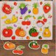 thumbnail image 5 of 2 piezas Montessori de madera con clavijas para niños, tablero de rompecabezas de frutas y verduras para aprendizaje temprano, actividad educativa para niños pequeños, niñas y niños, 5 of 8