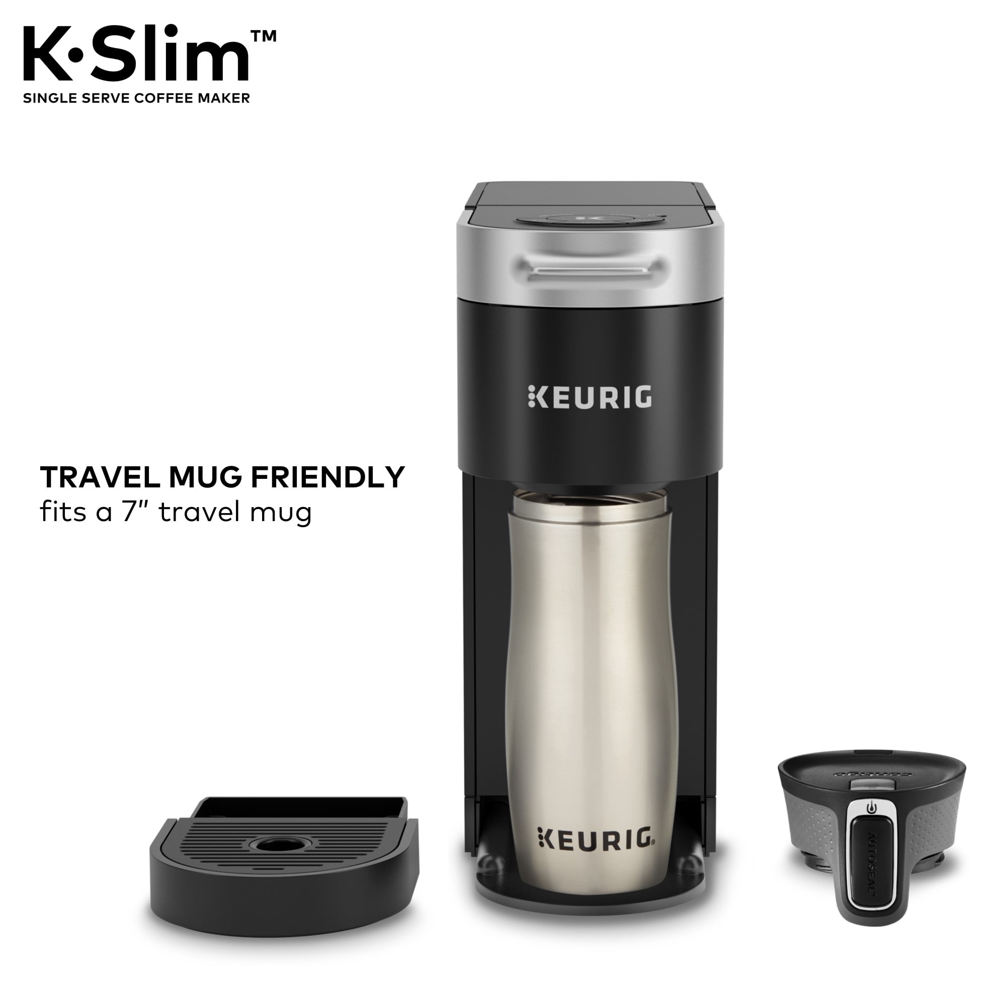 Keurig KSlim Coffee Maker, Single Serve KCup Pod Coffee Brewer, 8 to