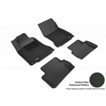 3D MAXpider 2014-2020 Fits Mercedes-Benz CLA-Class 2015-2020 GLA-Class X156 1st Row 2nd Row Kagu Carbon Fiber Embossed Pattern Black Floor Mat L1MB04801509