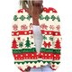 thumbnail image 2 of Cárdigan de punto con estampado navideño para mujer, abrigo con botones, 2 of 5